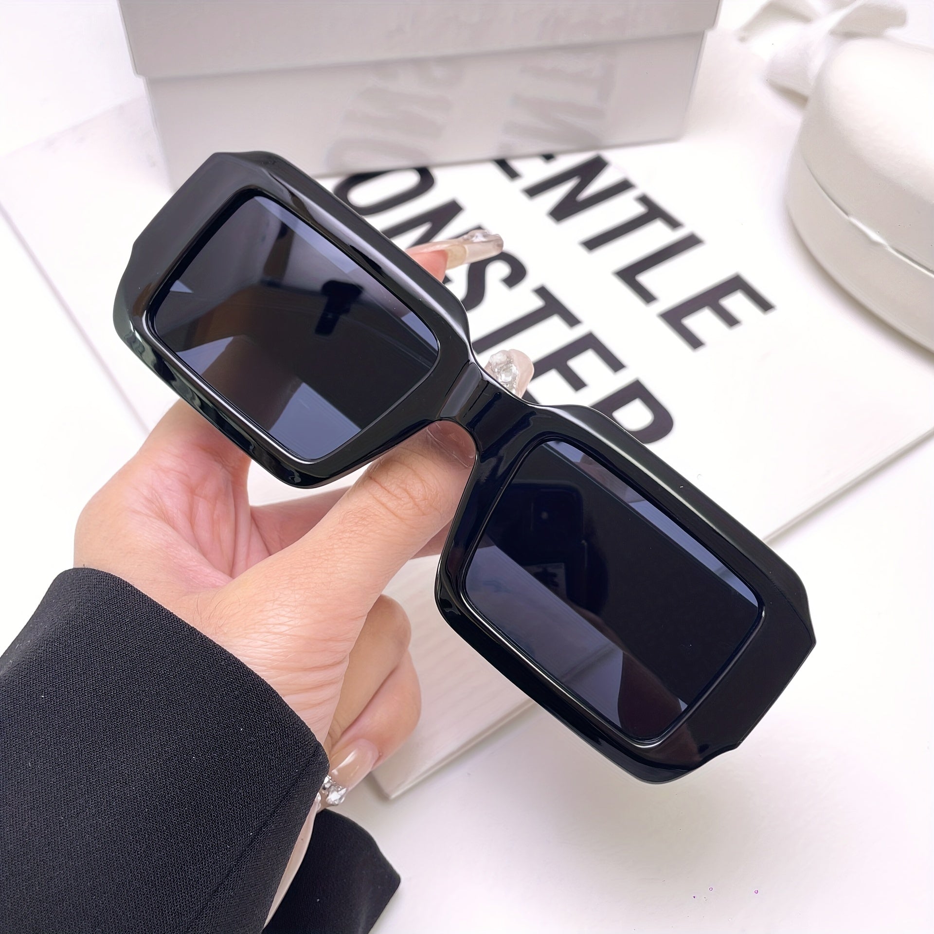 Y2K Square Sunglasses for Women Men UV400