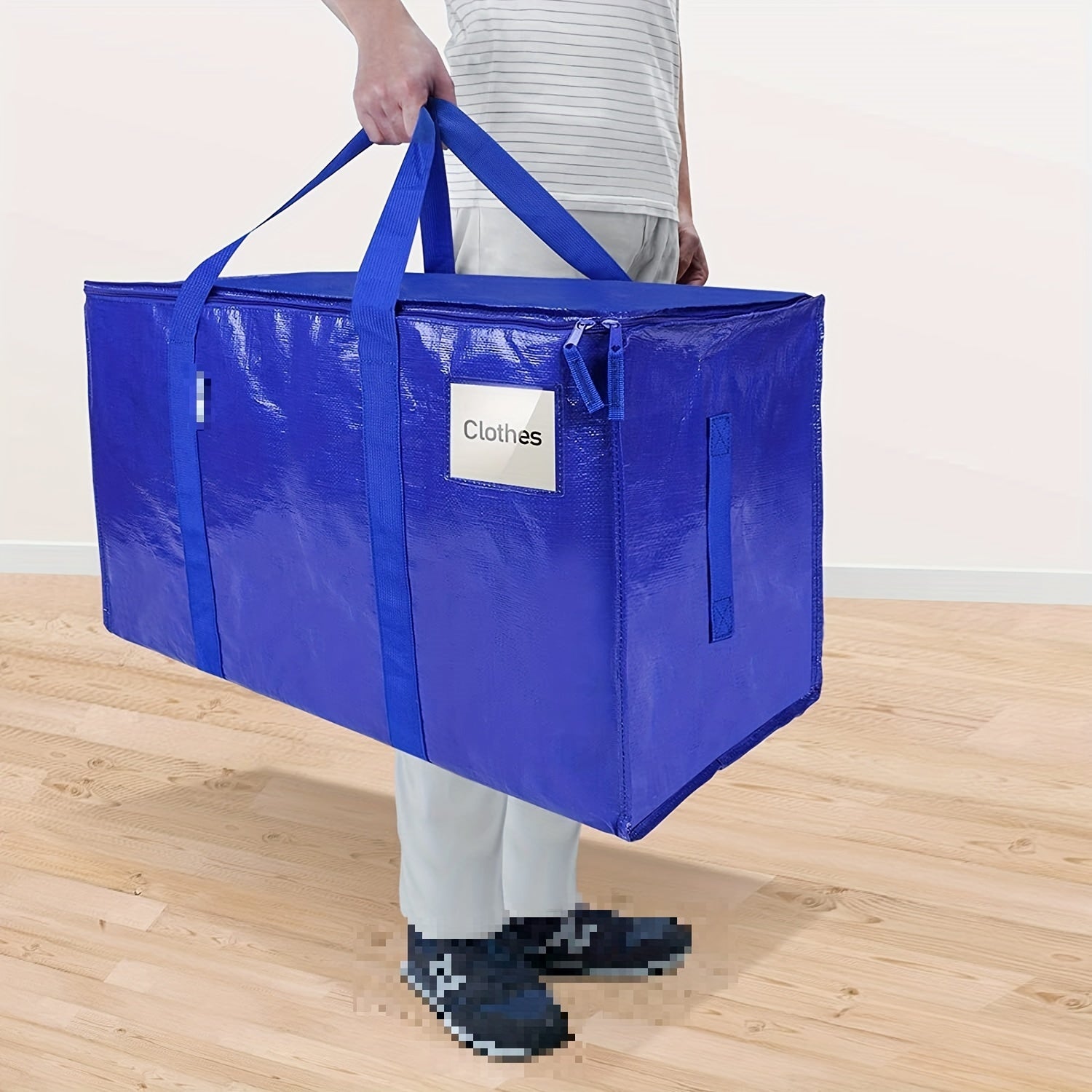 Heavy Duty Large Storage Bags with Zippers and Handles for Home & Travel