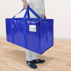 Heavy Duty Large Storage Bags with Zippers and Handles for Home & Travel