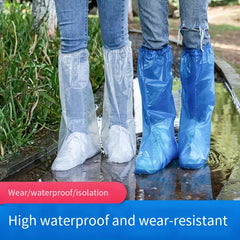 5 Pairs Disposable Rainproof Shoe Covers for Outdoor Rainy Days