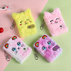 Cat Plush Notebook Cute Writing Book Holiday Gift