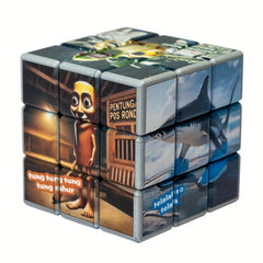 1pc Exotic Style Fun Magic Cube Unique Illustration Durable and Playable