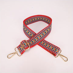 Vintage Pattern Strap Durable Adjustable Shoulder Bag Strap Wide Ethnic Strap