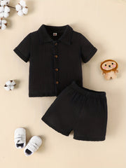 Baby Boys Summer Casual Shirt Shorts Set