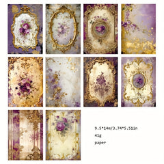 30pcs Retro Dream Flower Theme DIY Collage Material for Diary Decoration