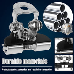 2pcs LED Light Bar Mounting Bracket Universal Adjustable Stainless Steel Holder