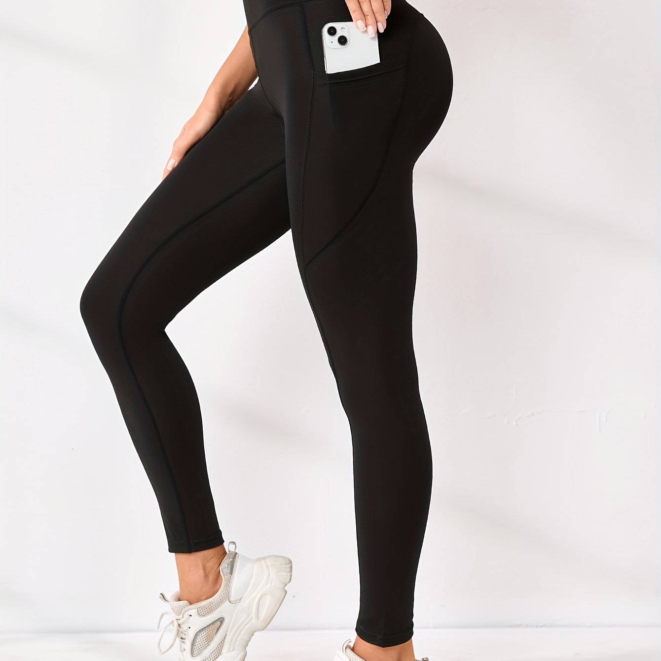 High Waisted Slimming Yoga Pants for Women Stretchy Solid Fitness Leggings