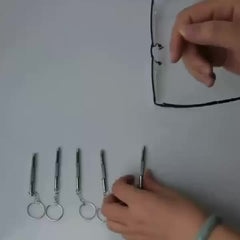 Stainless Steel Eyeglass Repair Screwdriver Keychain Tool Kit