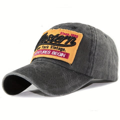 Vintage Distressed Letter Embroidery Baseball Cap