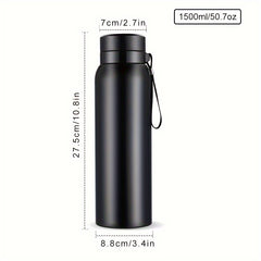 Large Capacity Insulated Stainless Steel Water Cup for Outdoor & Home