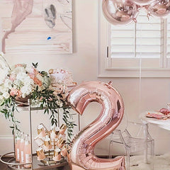 Rose Golden Aluminum Film Balloon Birthday Party Decoration