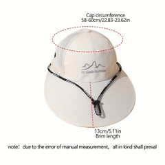 Wide Brim UPF 50 Sun Hat Casual Solid Mesh Breathable Sun Visor