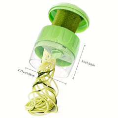 1pc Reusable Vegetable Spiralizer - Shred, Grate, Slice Veggies and Fruits
