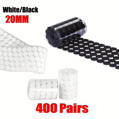 800pcs Sticky Back Hook Loop Coins 2.01cm Dia for School Office Arts