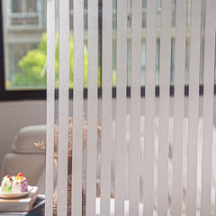 Striped Frosted Glass Window Sticker Insulation Film
