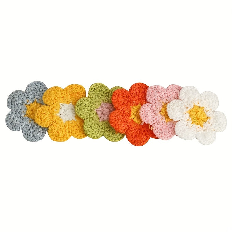 30pcs Flower Embroidery Patches DIY Sewing For Clothes Bags Hat Decoration