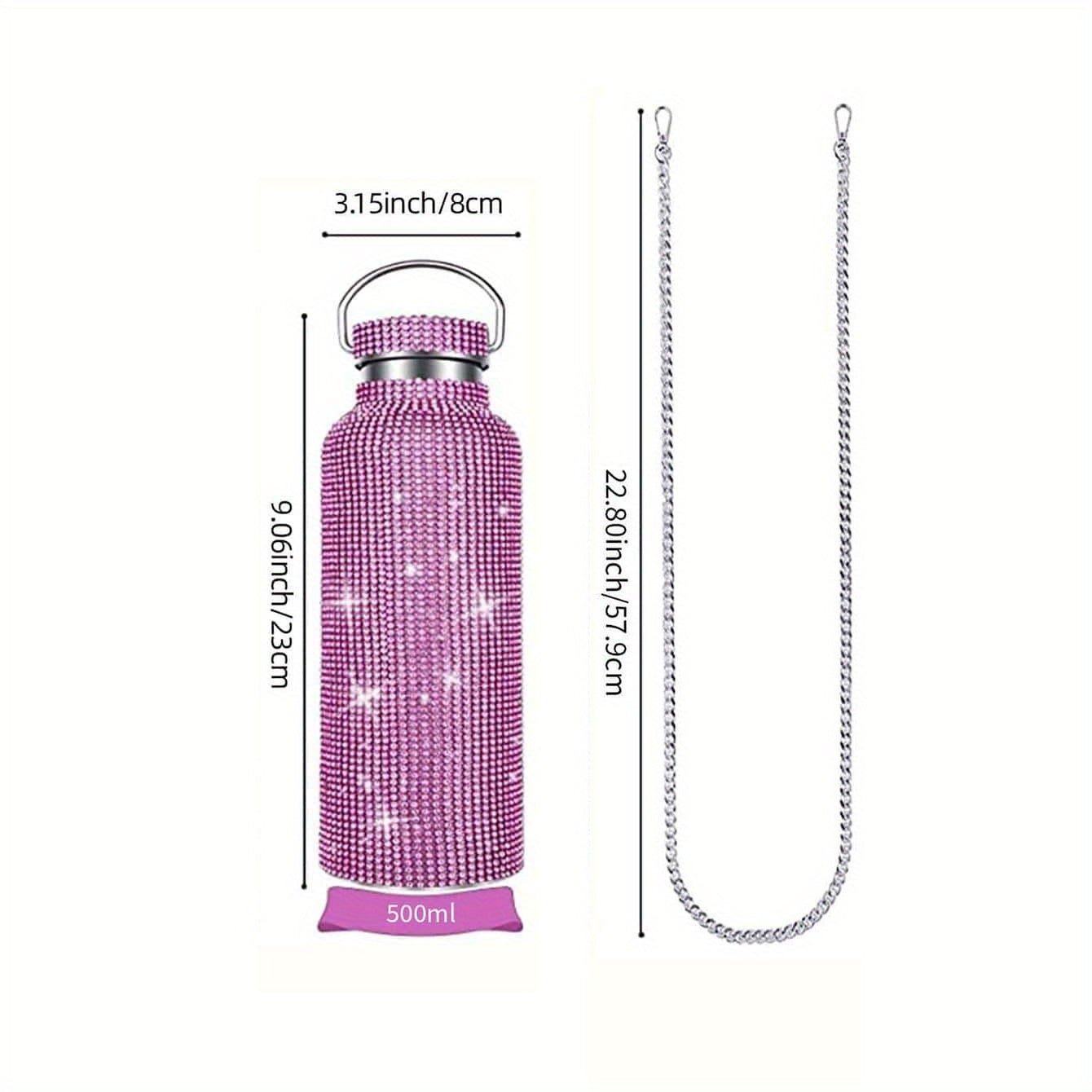 Stainless Steel Insulated Vacuum Cup with Chain for Hot and Cold Beverages