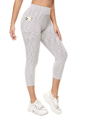 Women's Ribbed Honeycomb Butt Lifting Leggings
