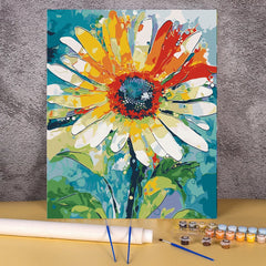 ArtMaster DIY Paint by Numbers Kit for Adults Colorful Daisy Home Wall Art