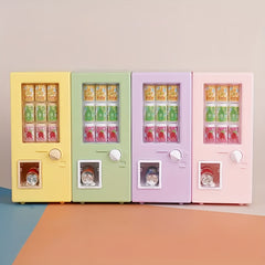 Mini Dollhouse Beverage Machine Set with Pull Tab Drinks