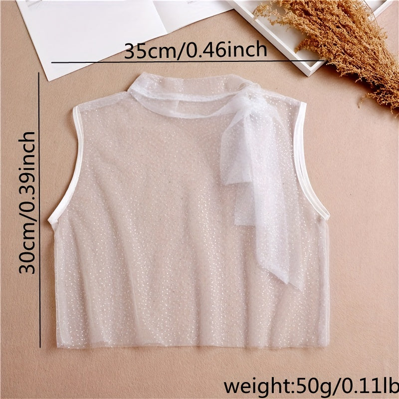 Polyester Tie False Collar Half Shirt Style False Collar