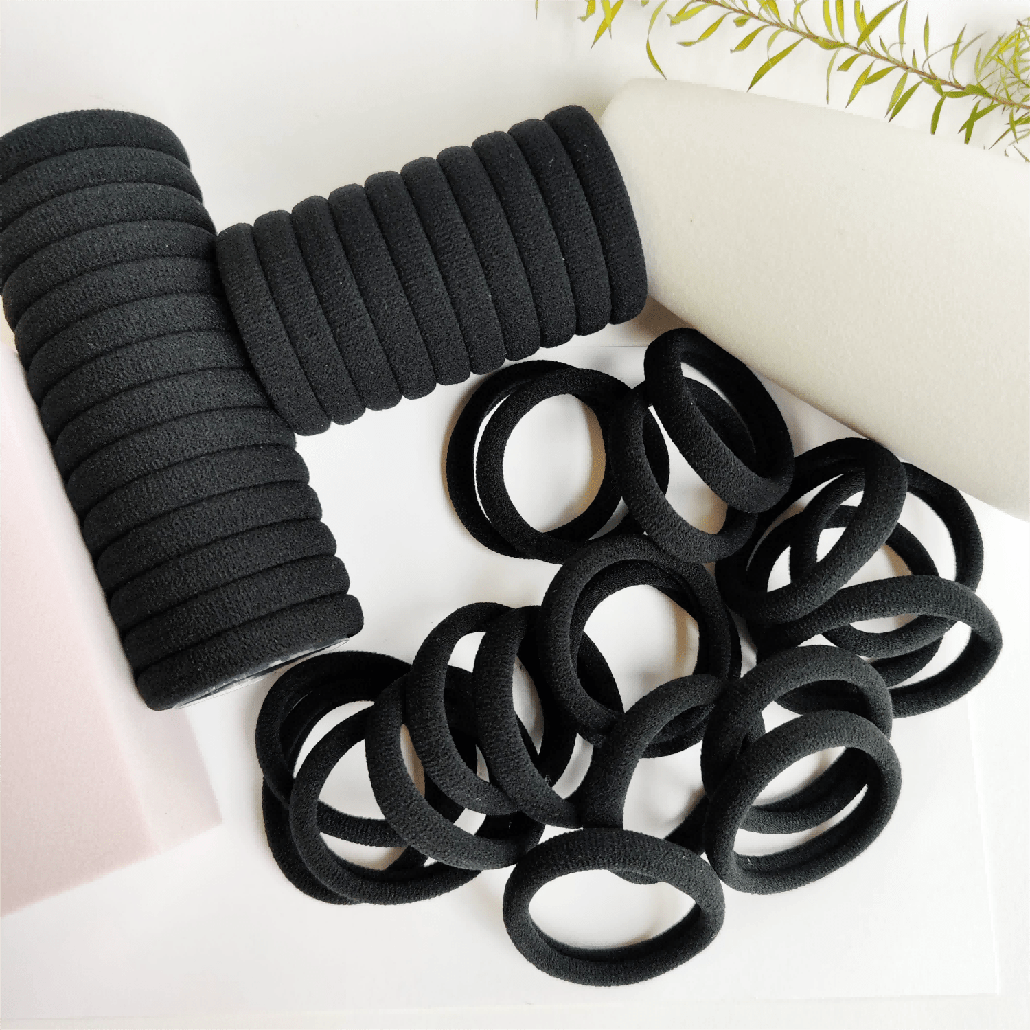20 Pcs Large Elastic Hair Ties for Women - No Hair Damage - Girls Hair Rope