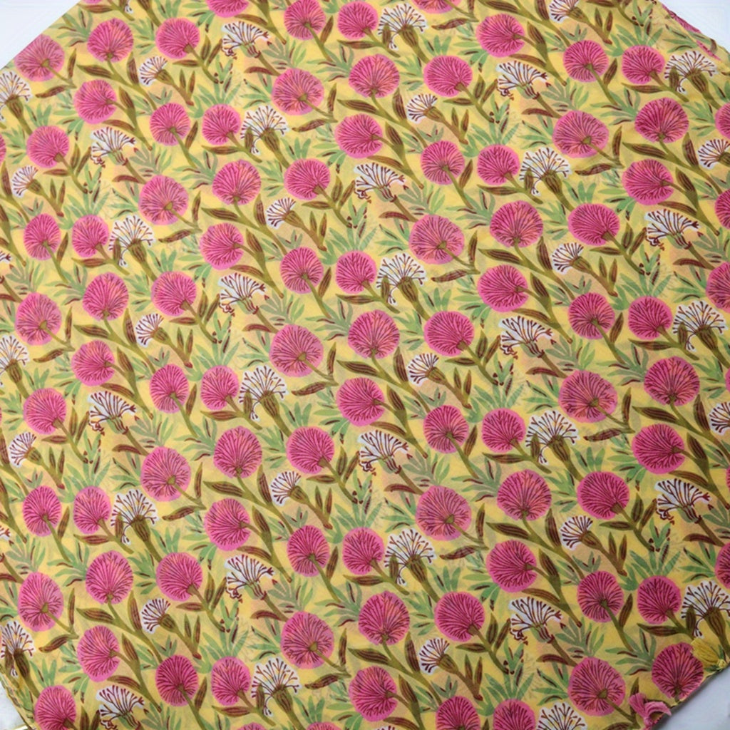 Boho Geometric Printed Scarf Tassel Shawl Vintage Head Wrap Women