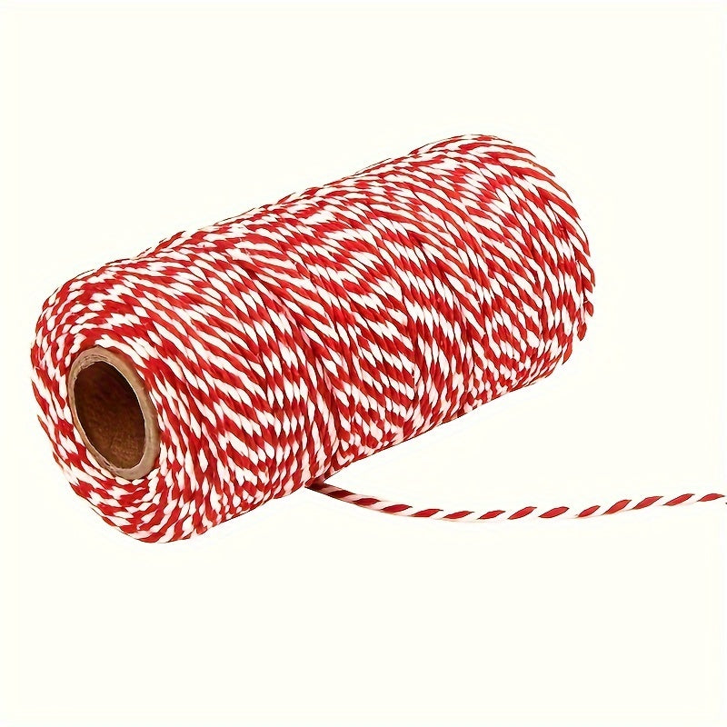 100m 2mm Braided Cotton Rope DIY Holiday Packaging Tag Wire Party Supplies