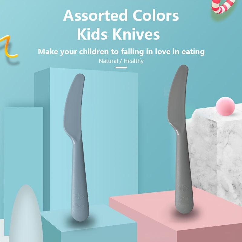 6pcs Children's Plastic Tableware Light Macaron BPA Baby Feeding Table