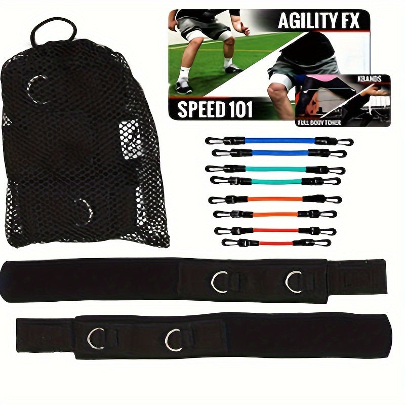 6pcs Leg Trainer Elastic Rope for Squat & Strength Training