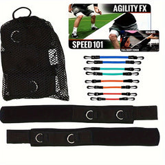 6pcs Leg Trainer Elastic Rope for Squat & Strength Training