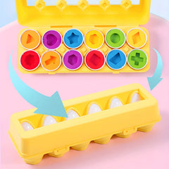 12pcs Easter Egg Sorting Set for Toddlers - Develop Fine Motor Skills