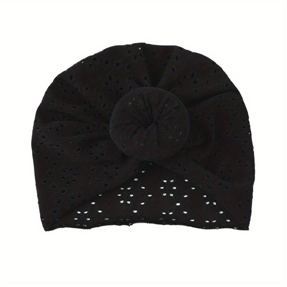 Baby Donut Hat Solid Hole Baby Tire Hat Breathable Head Wrap Hat