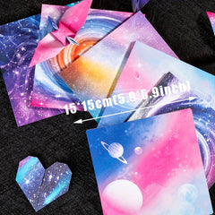Starry Sky Paper Folding 48 Sheets Double Sided Origami Paper Kit