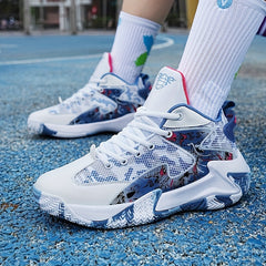 Men's Plus Size High Top Basketball Shoes - Non Slip & Durable