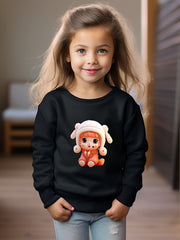 OERYUI Cartoon Girl Graphic Sweatshirt Kids Pullover Christmas Gift