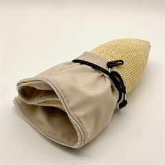 Double Stitching Sun Hat Hollow Out Breathable Bucket Hats Wide Brim Travel