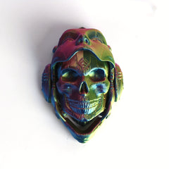 Adjustable 3D Printed Mechanical Skull Mask Model Articulating Desk Decor