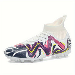Boy's Non Slip Football Cleat with Spikes Outdoor Soccer Shoes