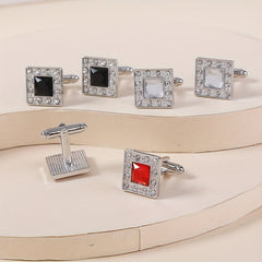 Rhinestone Cufflinks Shirt Cufflinks Wedding Business Gift