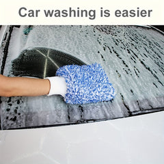 2pcs Microfiber Car Wash Gloves Cleaning Brush Detail Never Mess