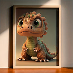 Baby Dinosaur Wall Sticker Modern Art for Kids Room Nursery Decor