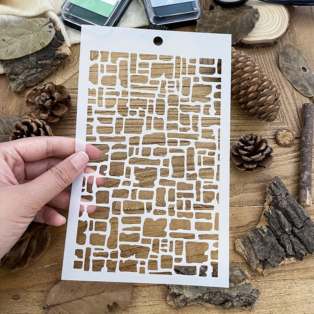 Irregular Box Background Stencils DIY Art Stencils For Painting