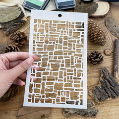 Irregular Box Background Stencils DIY Art Stencils For Painting