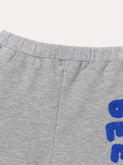 Baby Boys Letter Embroidered Sweatpants Animals Graphic Pants