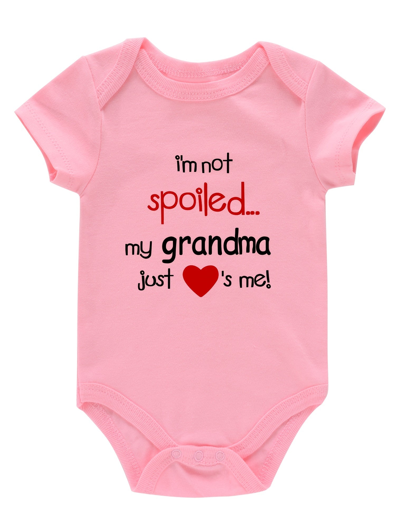 Newborn Infant Short Sleeve Romper Bodysuit for Baby Girls