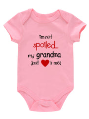 Newborn Infant Short Sleeve Romper Bodysuit for Baby Girls