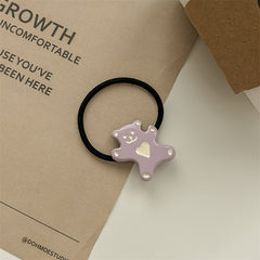 Kids' Cartoon Love Bear Hair Ring Small Animal Hair Tie