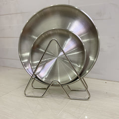 Stainless Steel Bowl Plate Rack Cutlery Rack Triangle Storage Rack