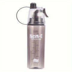 600ml Portable Sports Spray Water Cup - Cooling Bottle